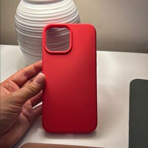 Red Silicone Phone Case